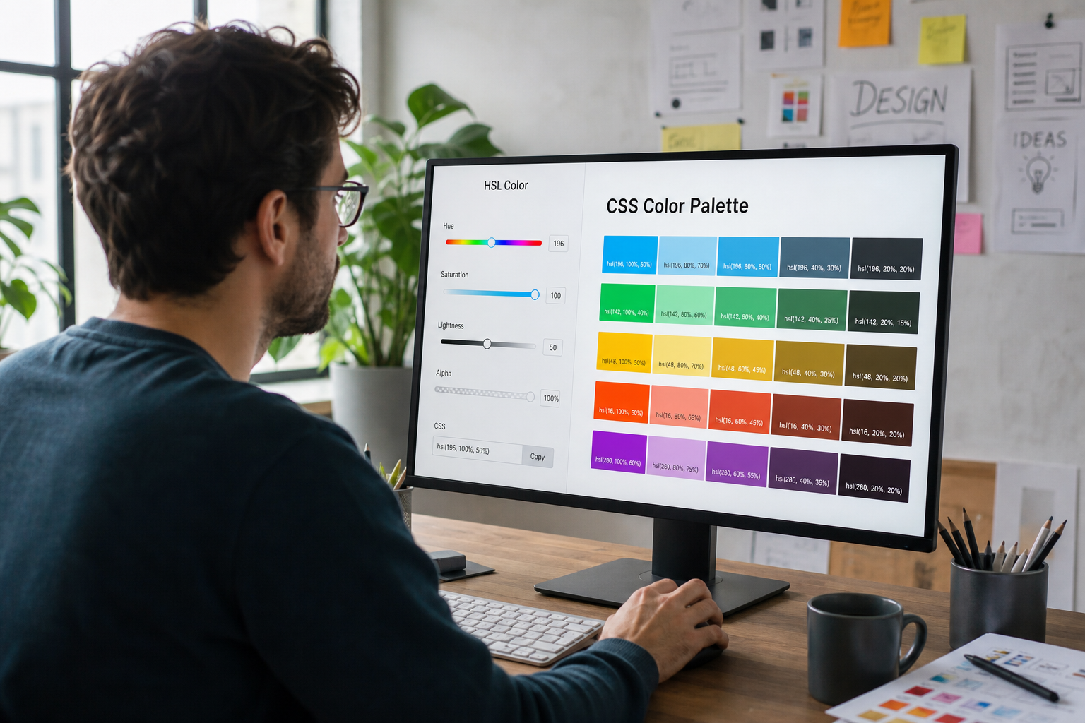 HSL Colors for CSS Gradients and Themes