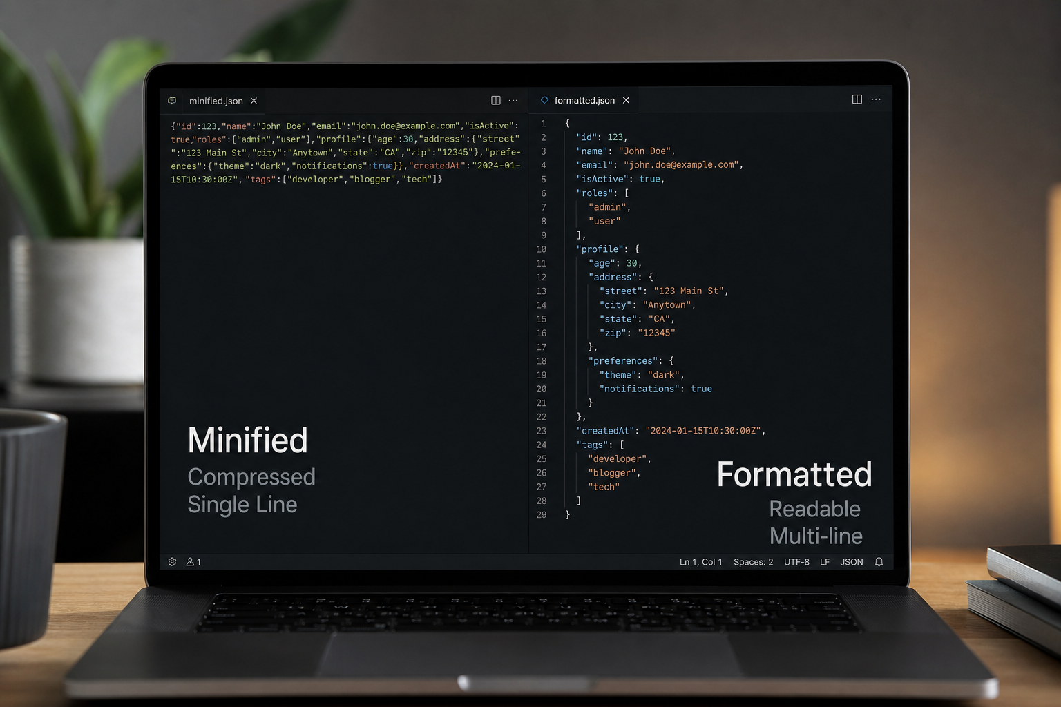 How to Minify JSON for Production